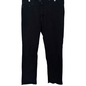 AG Adriano Goldschmied Black The Everett Slim Straight Chino Pants Mens 36